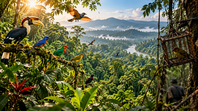 Indonesia’s rainforest regenerated for a decade; 43.8% of bird species increased, but trapping pressure was linked to slower recovery |