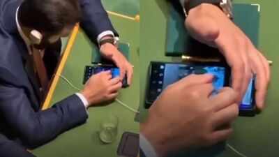 Watch: Syrian President Ahmed al-Sharaa caught scrolling Instagram Reels during Erdogan’s UN speech